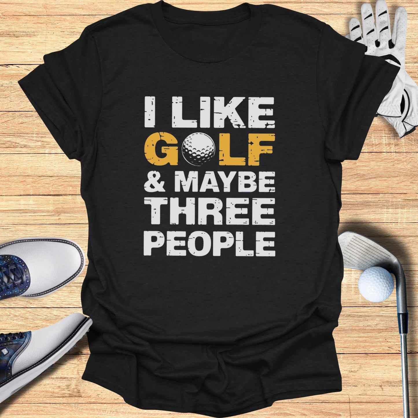 Golf, Dog, Three People T-Shirt