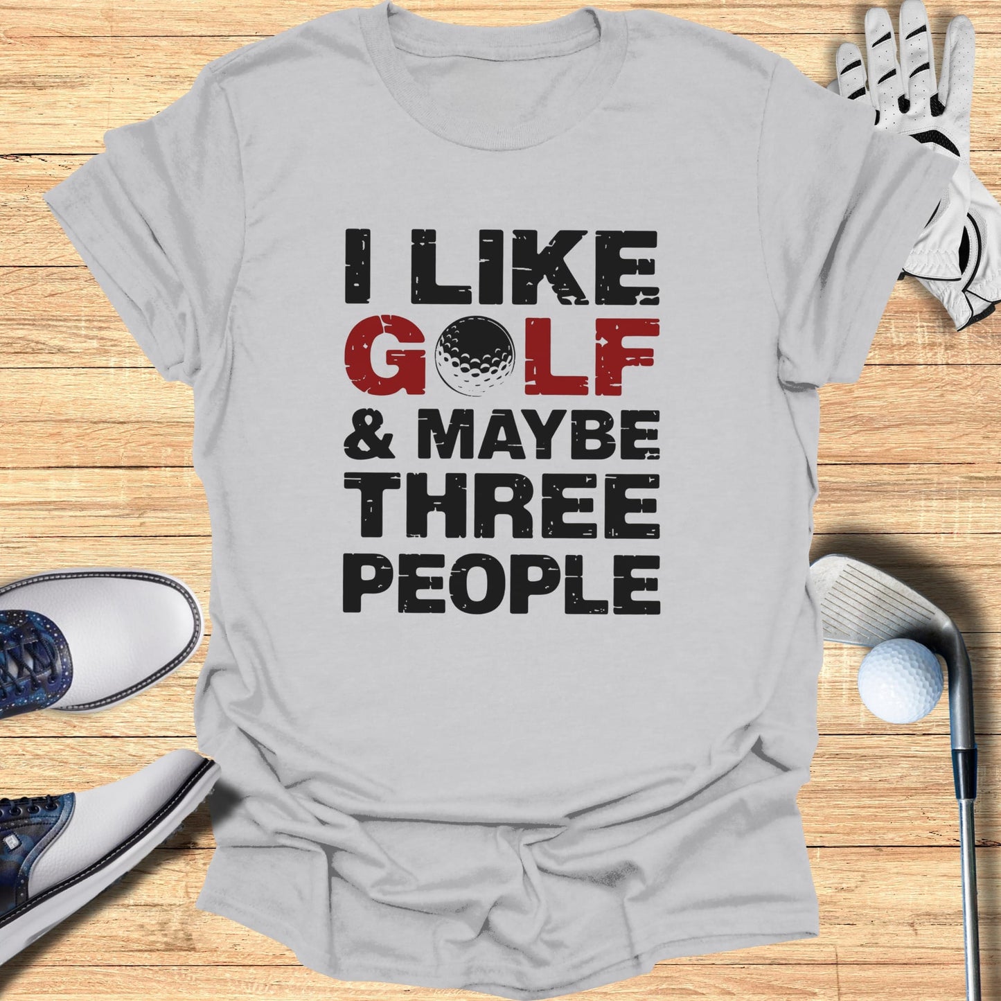 Golf, Dog, Three People T-Shirt