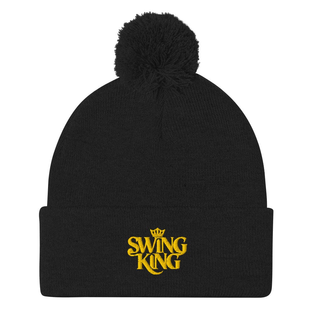 Swing King Ultimate Golf Champ Embroidered Golf Pom-Pom Beanie - Funny Golf Tee by Swing Epic