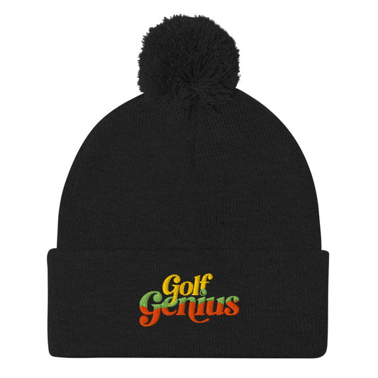Golf Genius Pom-Pom Beanie - Funny Golf Tee by Swing Epic