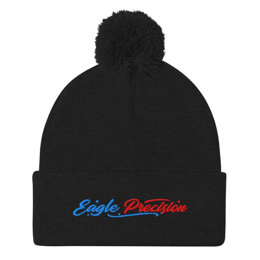 Eagle Precision Embroidered Golf Pom-Pom Beanie - Funny Golf Tee by Swing Epic
