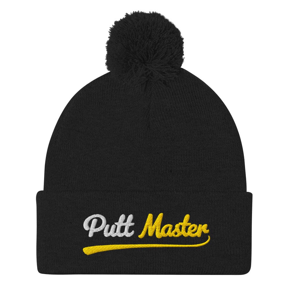 Putt Master Embroidered Golf Pom-Pom Beanie - Funny Golf Tee by Swing Epic