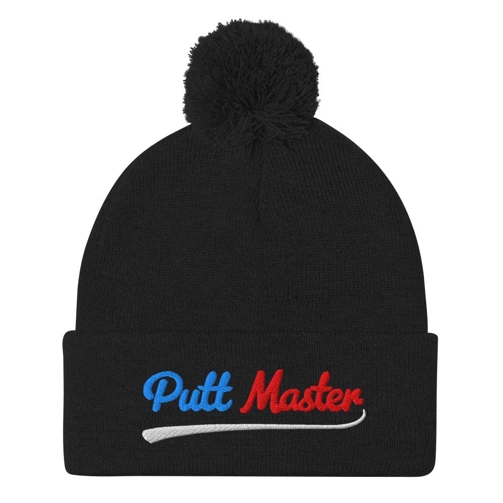 Putt Master Embroidered Golf Pom-Pom Beanie - Funny Golf Tee by Swing Epic