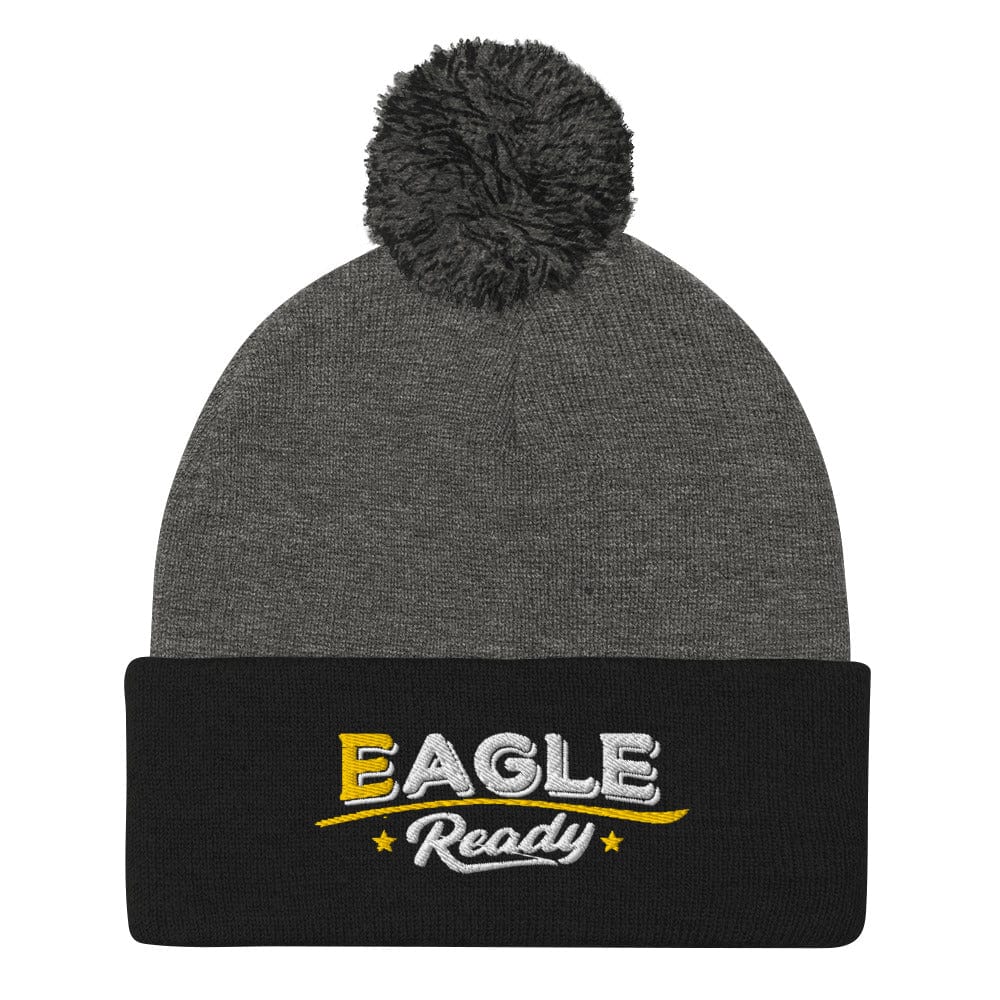 Eagle Ready Fun Embroidered Golf Pom-Pom Beanie - Funny Golf Tee by Swing Epic