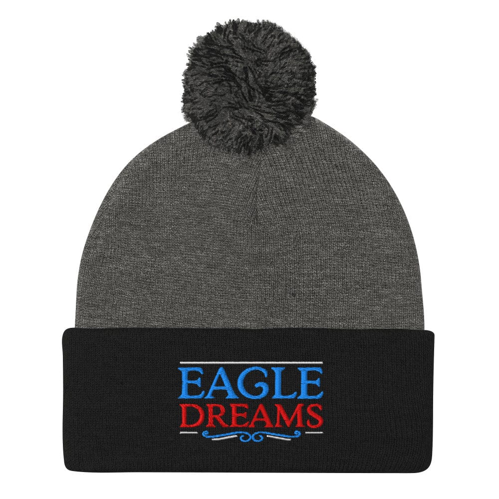 Eagle Dreams Fun Embroidered Golf Pom-Pom Beanie - Funny Golf Tee by Swing Epic