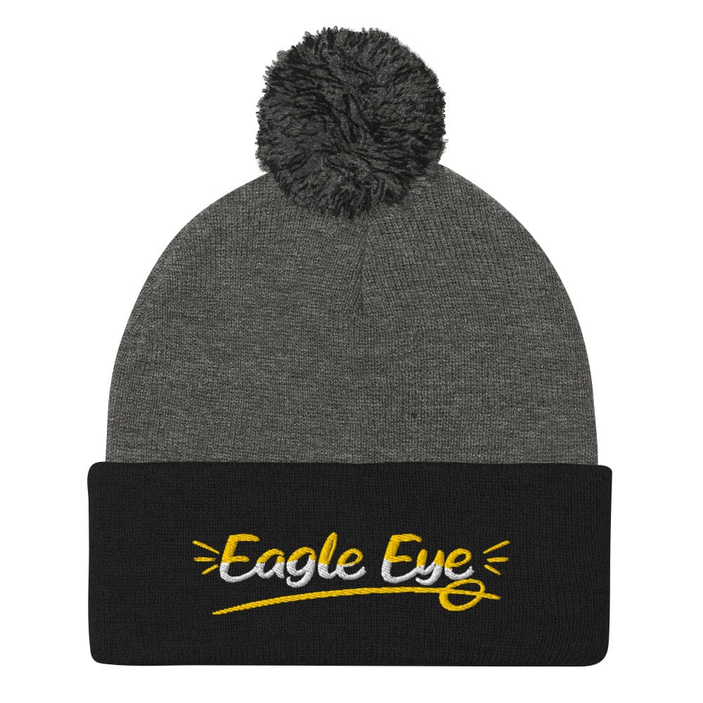 Eagle Eye Embroidered Golf Pom-Pom Beanie - Funny Golf Tee by Swing Epic