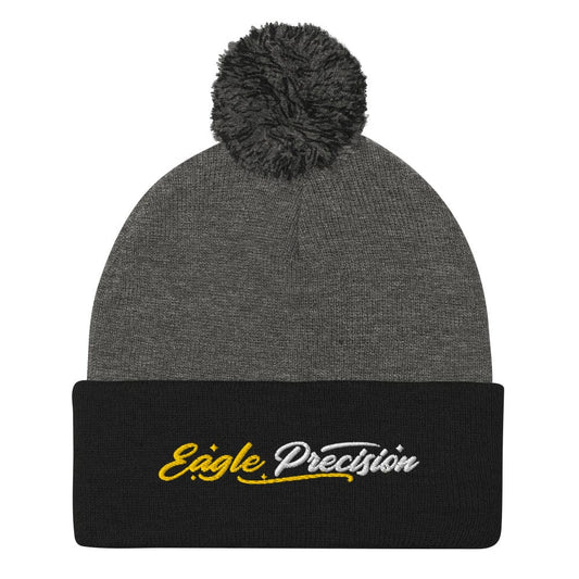 Eagle Precision Embroidered Golf Pom-Pom Beanie - Funny Golf Tee by Swing Epic