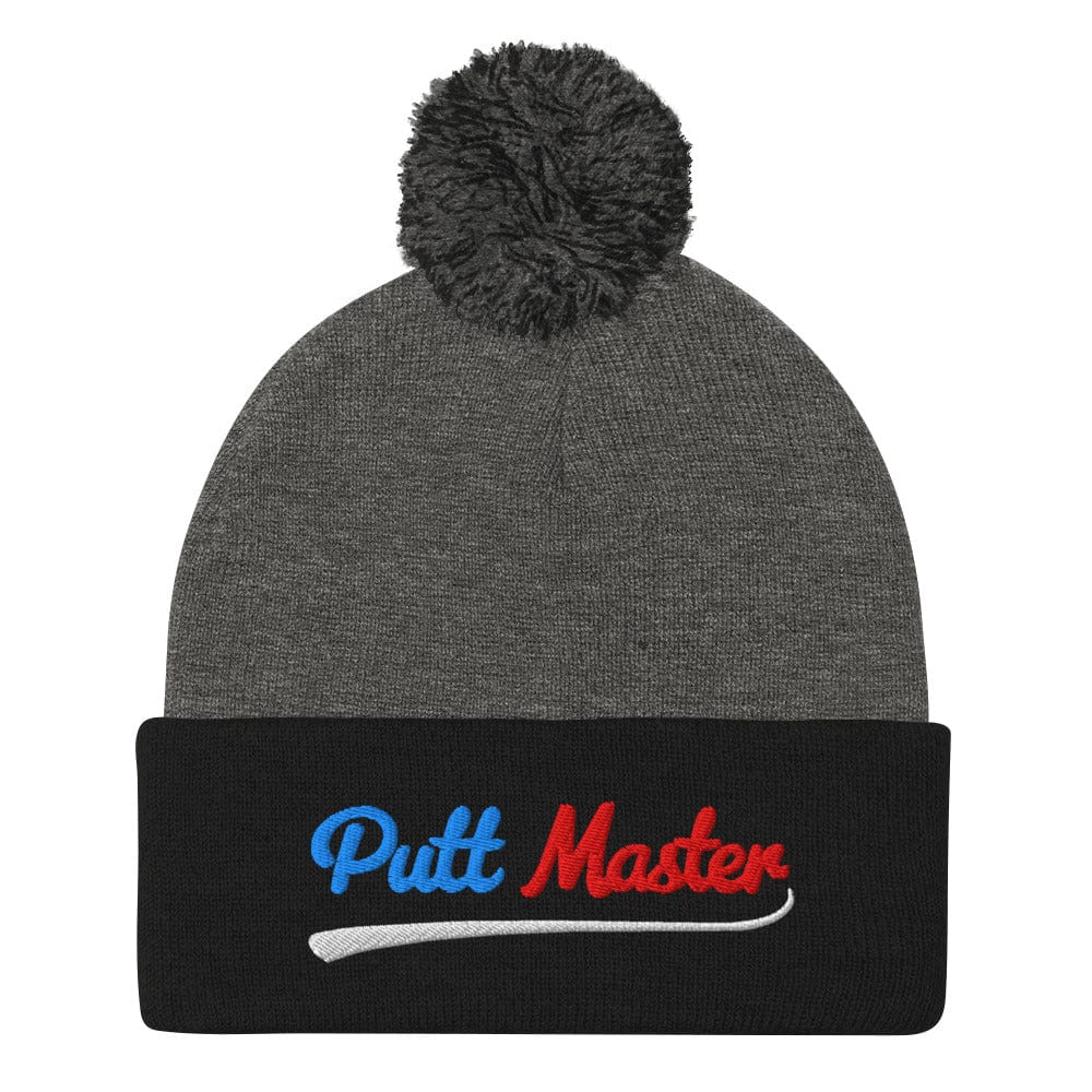 Putt Master Embroidered Golf Pom-Pom Beanie - Funny Golf Tee by Swing Epic