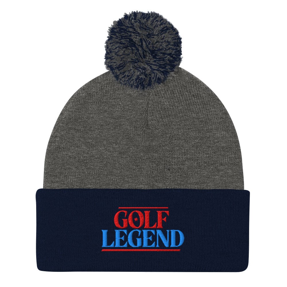 Golf Legend Be a Star Embroidered Golf Pom-Pom Beanie - Funny Golf Tee by Swing Epic