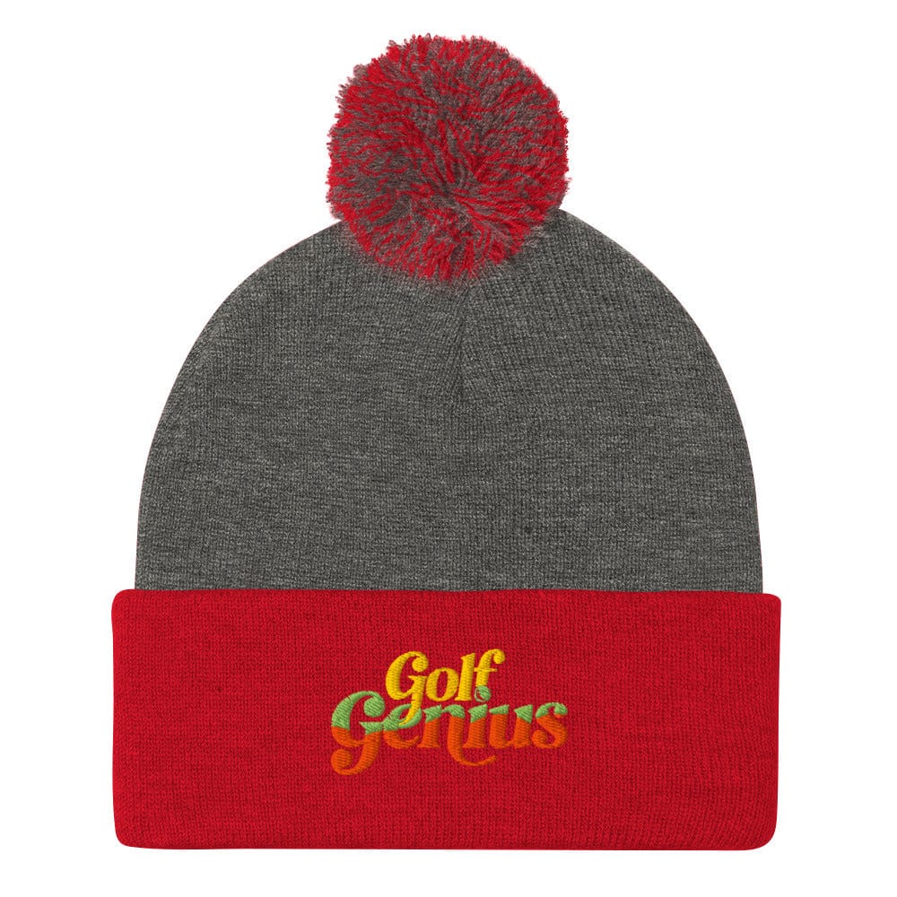 Golf Genius Pom-Pom Beanie - Funny Golf Tee by Swing Epic