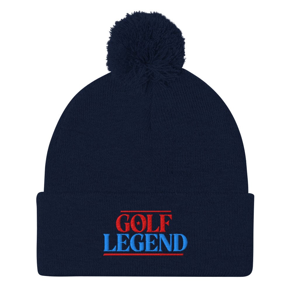 Golf Legend Be a Star Embroidered Golf Pom-Pom Beanie - Funny Golf Tee by Swing Epic