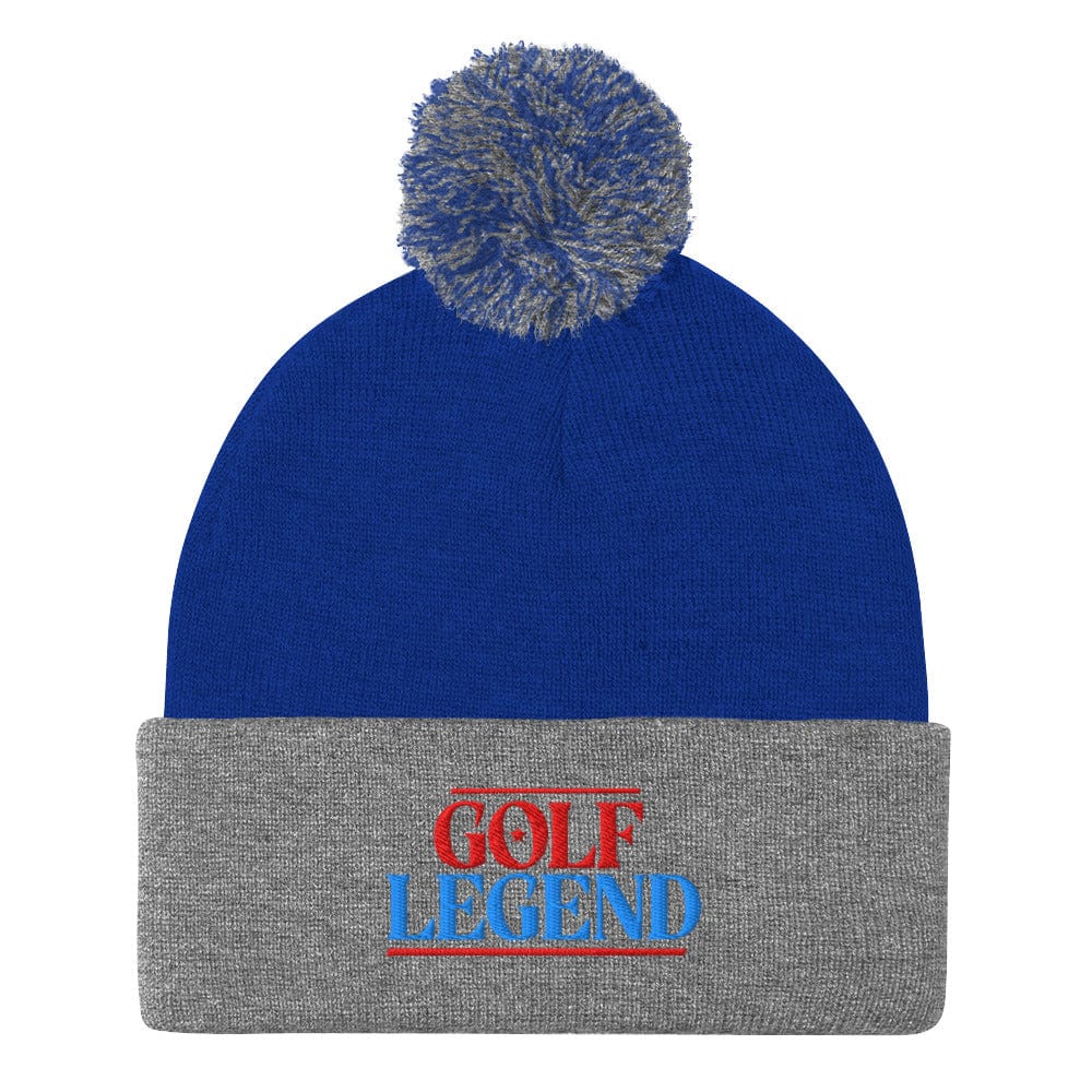 Golf Legend Be a Star Embroidered Golf Pom-Pom Beanie - Funny Golf Tee by Swing Epic