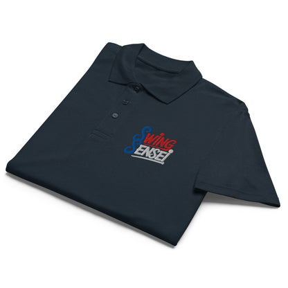 Swing Sensei Embroidered Golf Pique Polo Shirt