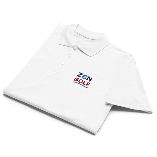 Zen Golf Embroidered Golf Pique Polo Shirt