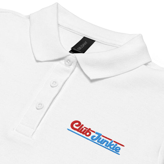 Club Junkie Embroidered Golf Women's Pique Polo Shirt
